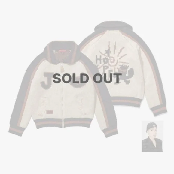 BTS J-hope Hope on the Stage Tour Merch Weverse Cowichan Cardigan